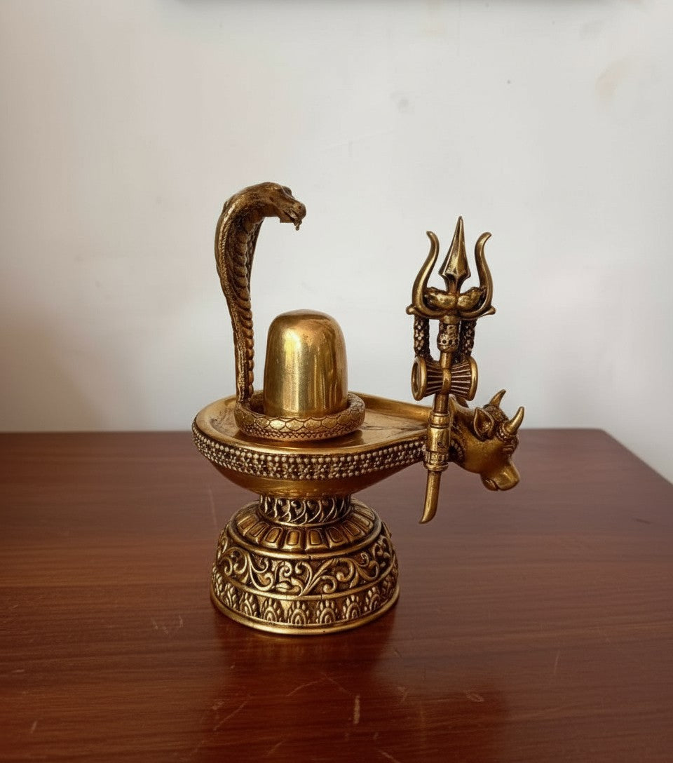 brass shivling for home temple/gift item